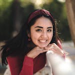 Cheerful young woman posing with a smile outdoors in Venado, Mexico.